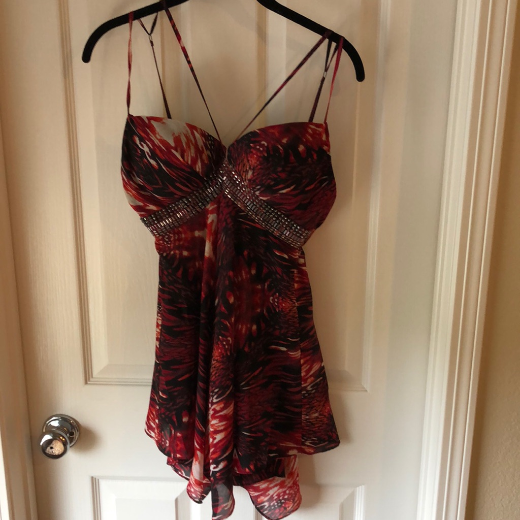 Bebe Beaded Dress Tank Top